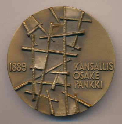 Лот: 7889307. Фото: 1. Финляндия Медаль 1989 Национальный... Сувенирные
