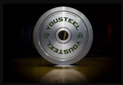 Лот: 22368681. Фото: 1. Стальной диск + хром 10 кг YouSteel. Штанги, блины