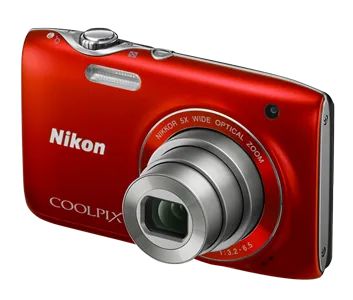 Лот: 20737355. Фото: 1. Nikon Сoolpix s3100 красный фотоаппарат. Цифровые компактные