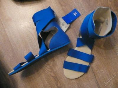 Лот: 2658600. Фото: 1. сандали Adidas голубые новые. Сандалии