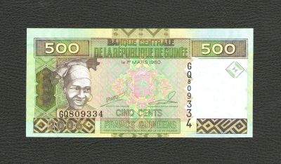 Лот: 12663807. Фото: 1. 500 франков 1960 года. Республика... Африка