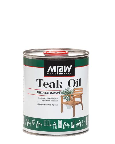 Лот: 15562997. Фото: 1. Тиковое масло Men at Work Teak... Краски, лаки, растворитель