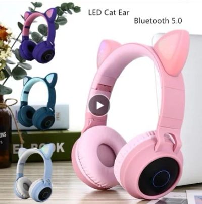 Лот: 14664065. Фото: 1. Bluetooth 5,0 наушники кошачьи... Наушники, гарнитуры