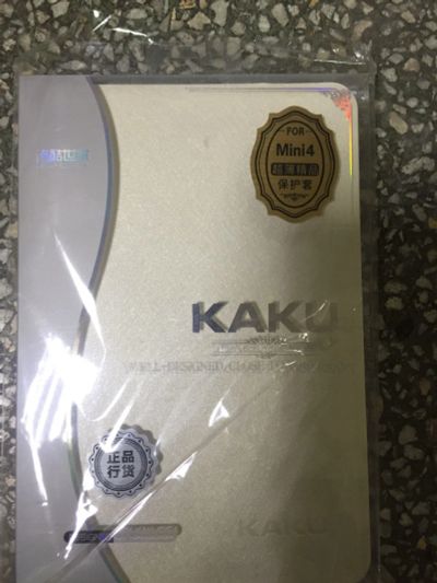 Лот: 7266197. Фото: 1. Чехол книжка ip mini 4 KAKU белыйв... Чехлы, обложки