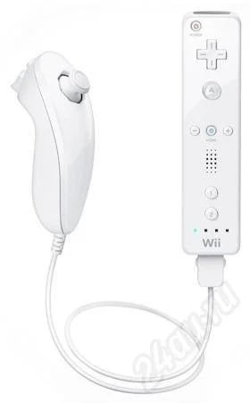 Лот: 483378. Фото: 1. Джойстик WII Remote и WII Nunchuk. Аксессуары для игровых приставок, консолей, геймпады