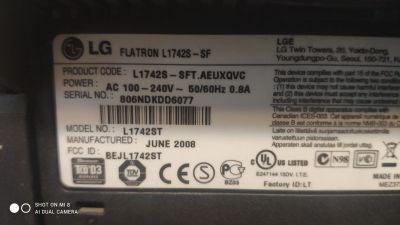 Лот: 20026023. Фото: 1. Монитор LG Flatron L1742S. ЖК-мониторы