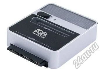 Лот: 5647923. Фото: 1. Адаптер 2х2.5"/3.5"SATA-Usb2.0esata... Платы расширения, контроллеры, доп. порты