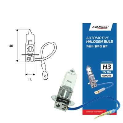 Лот: 18204927. Фото: 1. Лампа H3 Avantech 12V 55w Ю.Корея. Оптика и освещение