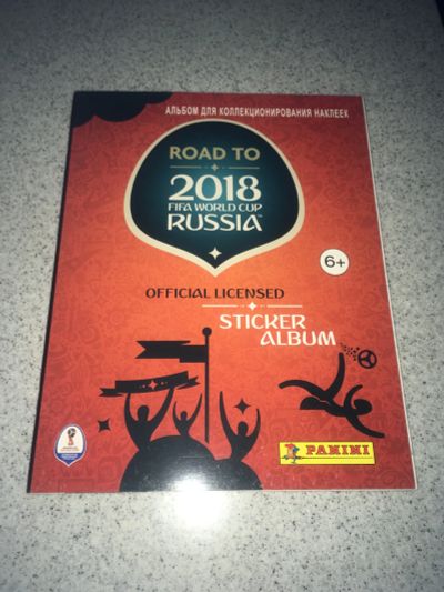 Лот: 18605511. Фото: 1. Альбом для наклеек Road to 2018... Наклейки, карточки, вкладыши