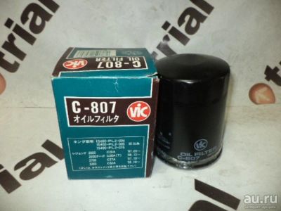 Лот: 13490055. Фото: 1. Масляный фильтр Vic C-807 (C807... Расходные материалы
