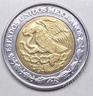 Лот: 1583279. Фото: 1. Мексика. 1 песо 2005г. Биметалл... Америка