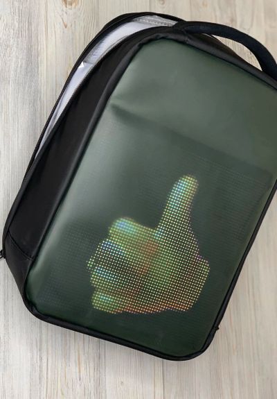 Лот: 17166932. Фото: 1. Рюкзак с цветным LED дисплеем... Рюкзаки, портфели