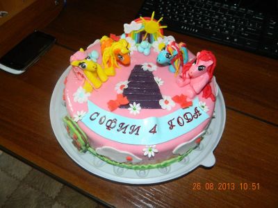 Лот: 3449681. Фото: 1. ТОРТ ИЗ Мастики 1. Торты, пирожные