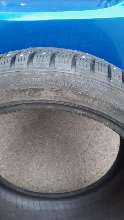 Лот: 20945494. Фото: 1. Nokian Nordman 7 215\45\17 1шт. Шины