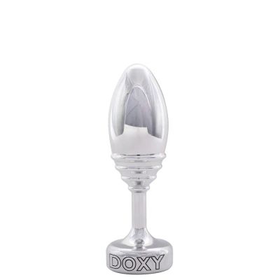 Лот: 24254940. Фото: 1. Анальная пробка Doxy Ribbed, серебристая. Украшения