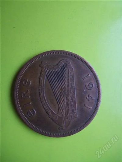 Лот: 2547117. Фото: 1. 1 пенни Ирландия 1941 г. Великобритания и острова