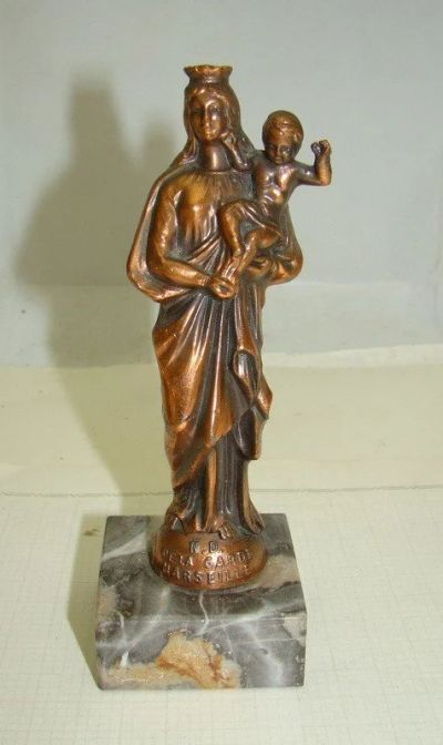 Лот: 12886866. Фото: 1. Статуэтка Дева Мария с Младенцем... Другое (антиквариат)