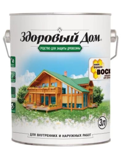 Лот: 12917053. Фото: 1. Деревозащитное средство Здоровый... Краски, лаки, растворитель