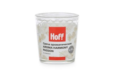Лот: 23635529. Фото: 1. Свеча в стакане HOFF Aroma Harmony. Свечи