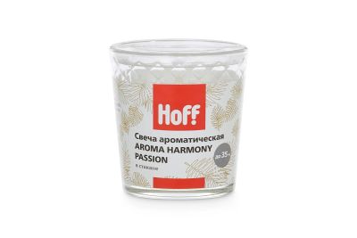 Лот: 23680276. Фото: 1. Свеча в стакане HOFF Aroma Harmony. Свечи