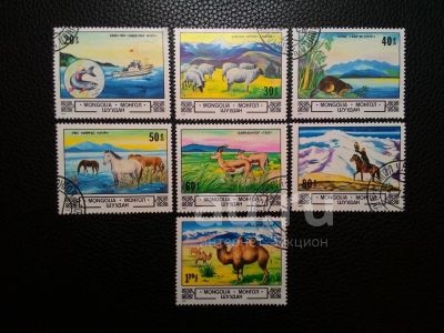 Лот: 21580782. Фото: 1. 1982. Монголия. Животные и пейзажи... Марки