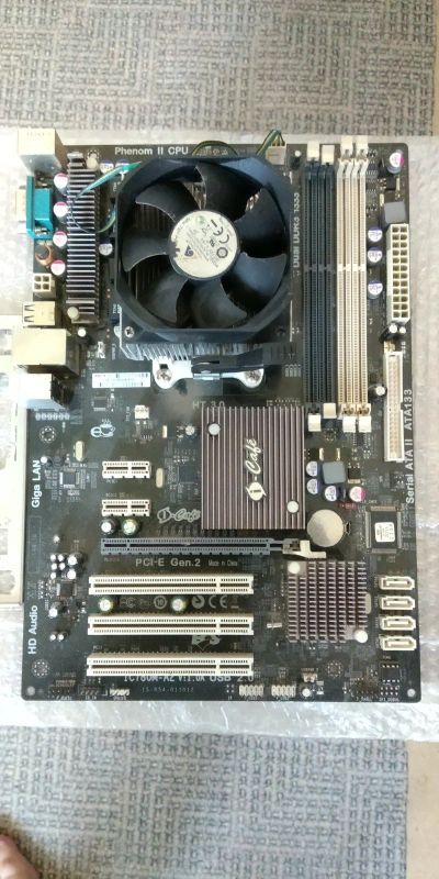 Лот: 17673250. Фото: 1. Elitegroup IC780M-A2+Phenom II... Комплекты запчастей