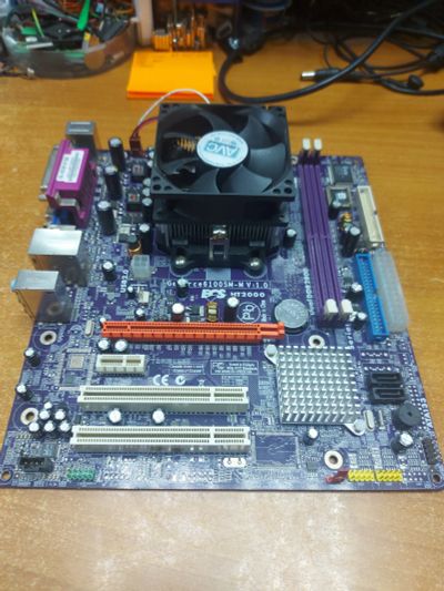 Лот: 25315417. Фото: 1. Материнская плата EliteGroup GeForce6100SM-MV... Материнские платы