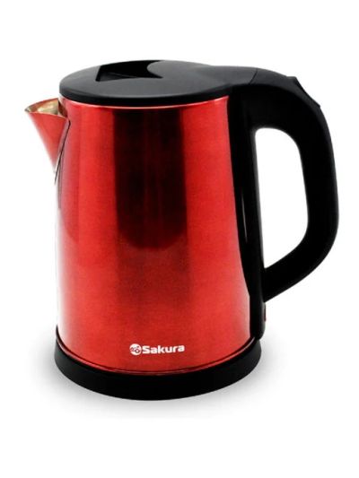 Лот: 20849243. Фото: 1. Чайник SAKURA 2,0л SA-2149BR диск... Чайники, кофемашины, кулеры