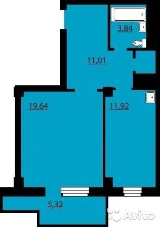 Лот: 10357153. Фото: 1. 1-к квартира. Квартиры, студии