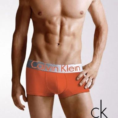 Лот: 3238457. Фото: 1. мужские трусы Calvin Klein, оранжевые. Нижнее бельё, плавки, шорты для плавания
