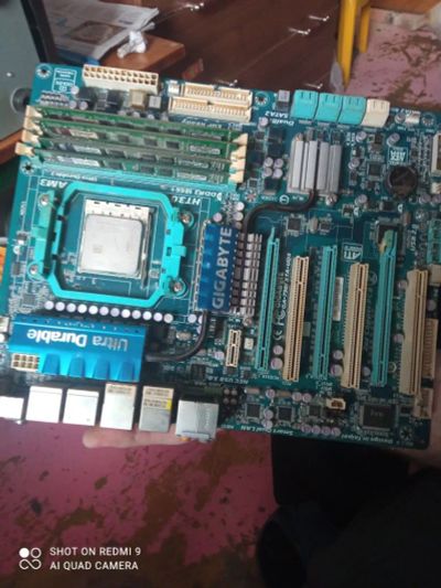 Лот: 19919271. Фото: 1. Процессор Phenom II x4 965 + Gigabyte... Комплекты запчастей