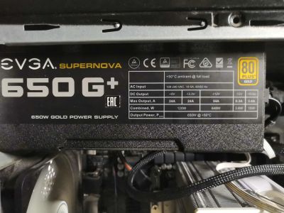 Лот: 25627524. Фото: 1. EVGA SuperNOVA 650 G1+(120-GP-0650-X2... Корпуса, блоки питания