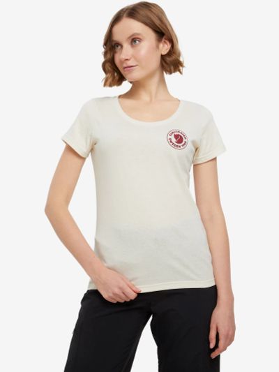 Лот: 22447461. Фото: 1. Футболка женская Fjallraven, Бежевый. Другое (спортивная одежда)