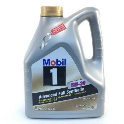 Лот: 12019877. Фото: 1. Mobil 1 5W30, 4L. Средства по уходу
