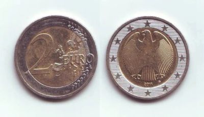 Лот: 19429065. Фото: 1. Монета Германия - 2 евро (2011... Европа