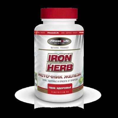 Лот: 9512612. Фото: 1. Iron Herb (железо, антигипоксант... Спортивное питание, витамины