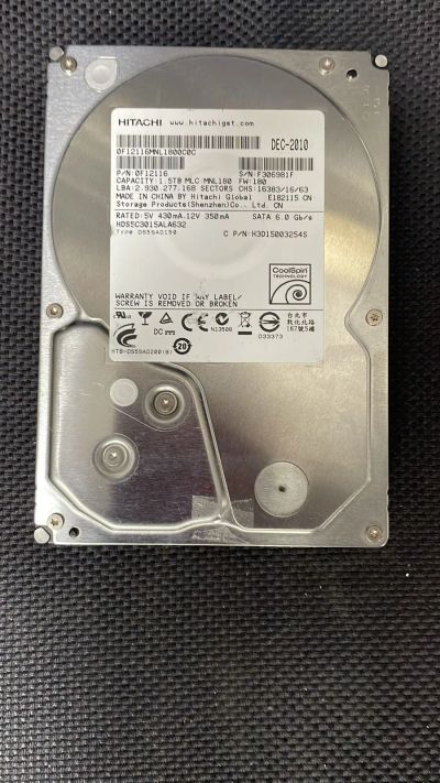 Лот: 20994119. Фото: 1. Жёсткий диск Hitachi Global 1... Жёсткие диски (HDD)