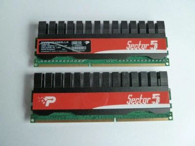 Лот: 11430708. Фото: 1. Patriot Sector 5 4Gb (2x2) DDR3... Оперативная память