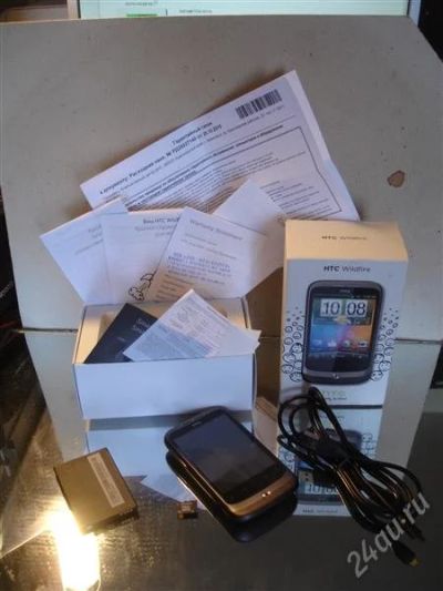 Лот: 1160574. Фото: 1. HTC A3333 Wildfire + карточка... Смартфоны