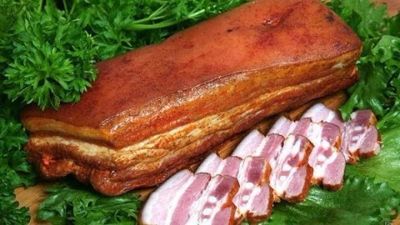 Лот: 16849782. Фото: 1. Грудинка натурального горячего... Мясо, птица, яйцо
