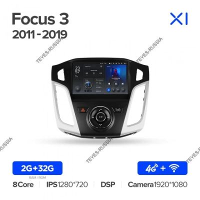 Лот: 20758108. Фото: 1. Магнитола Teyes X1 Ford Focus... Автомагнитолы