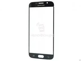 Лот: 9151473. Фото: 1. Стекло Samsung S6 G920F Черное... Защитные стёкла, защитные плёнки