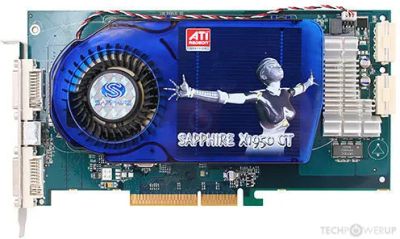 Лот: 20673355. Фото: 1. Видеокарта Radeon X1950gt 256mb... Видеокарты