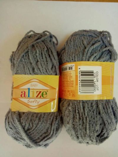 Лот: 11589359. Фото: 1. Пряжа Alize Softy 119-145890. Ткани, нитки, пряжа