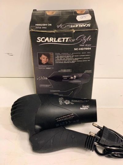 Лот: 14277843. Фото: 1. Фен для волос Scarlett Sc-HD70104. Укладка и стрижка волос, бритьё, эпиляция