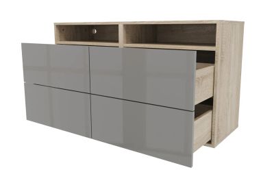 Лот: 23647673. Фото: 1. Тумба 4 ящика и полка Hoff Оскар. Тумбы