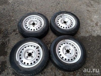 Лот: 13784744. Фото: 1. Колеса на штамповках 4*100 amtel... Шины на дисках