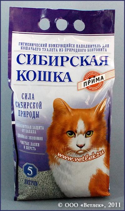 Лот: 4410438. Фото: 1. Наполнитель «Сибирская кошка... Миски, лотки, наполнители