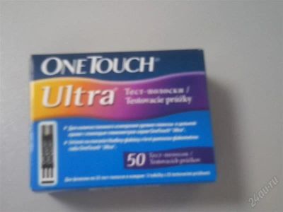 Лот: 2668956. Фото: 1. Тест-полоски ONE TOUCH ULTRA. Антисептики, защитные средства, медицинские маски
