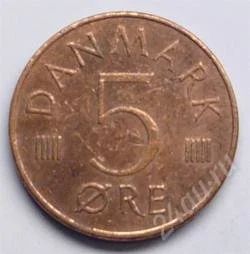 Лот: 92264. Фото: 1. Дания. 5 оре 1973г. (2). Европа